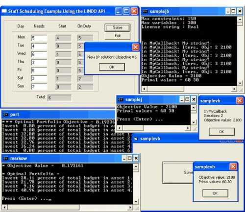 LINDO API | LINDO API 11.0 Includes A Number Of Significant ...
